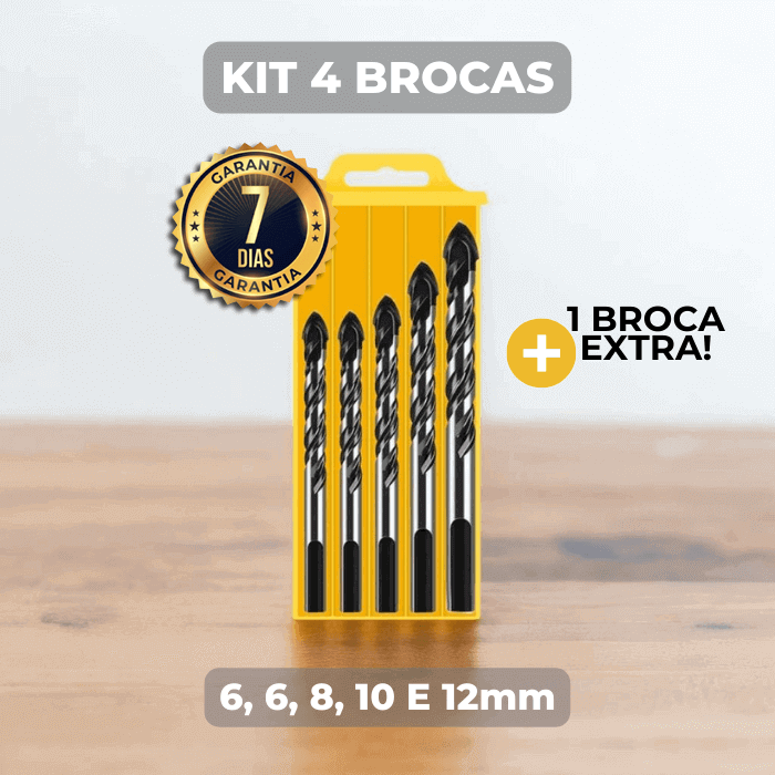 Broca Multifuncional Diamondrill - FURA TUDO