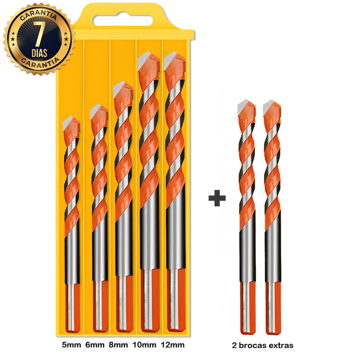 Kit de Brocas Masterdrill - Fura Tudo - Broca Extra só Hoje!