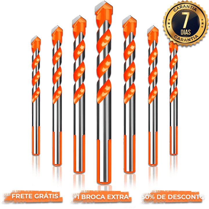 Kit de Brocas Masterdrill - Fura Tudo - Broca Extra só Hoje!